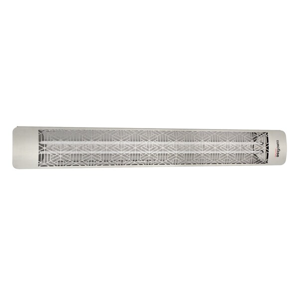Eurofase SS 61in Dual Element 6000W 208V Heater, Stainless Steel, Mason Decor Plate - EF60208S3