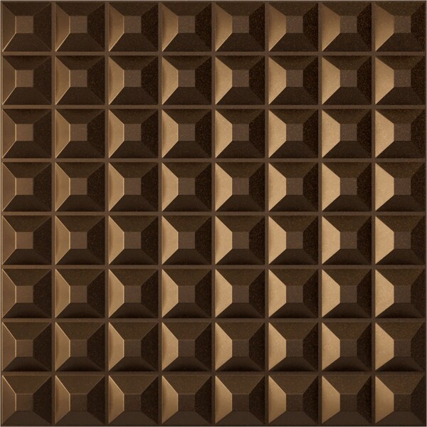 Ekena Millwork 19 5/8in. W x 19 5/8in. H Bradford EnduraWall Decorative 3D Wall Panel Covers 2.67 Sq. Ft. - WP20X20BRCAB