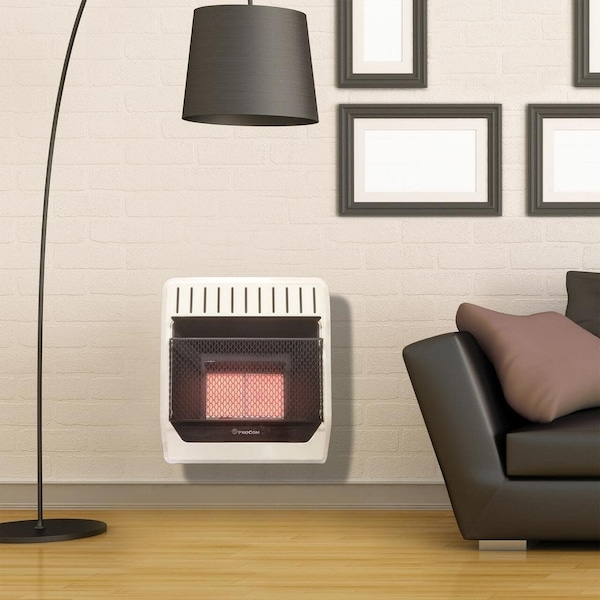Procom Heating Heating Natural Gas Vent Free Infrared Gas Space Heater, 20,000 BTU, T-Stat Control - MN2PTG