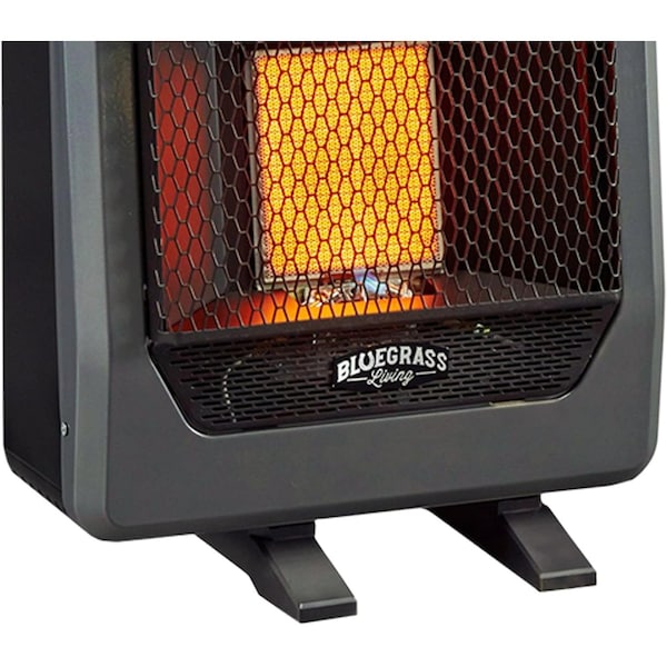 Generic Base Feet For MG Style Gas Space Heaters Greater than 10,000 BTU, Black Finish - BF09B-BK