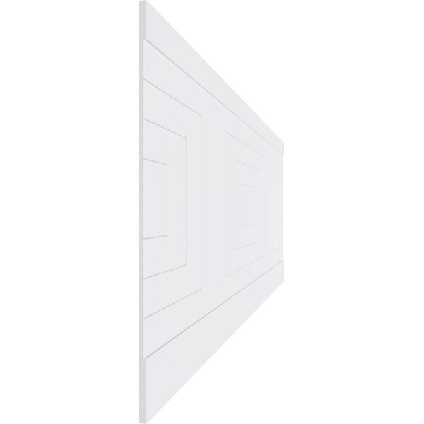 Ekena Millwork 36"H x 94 1/2"W Mid Century Modern PVC Wainscot Paneling Kit - WPK36X94MCM