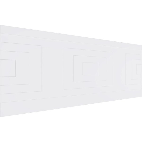 Ekena Millwork 36"H x 94 1/2"W Mid Century Modern PVC Wainscot Paneling Kit - WPK36X94MCM