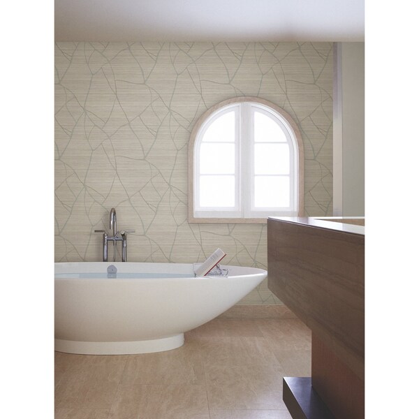York Wallcoverings Raska Taupe Wallpaper - AG2082