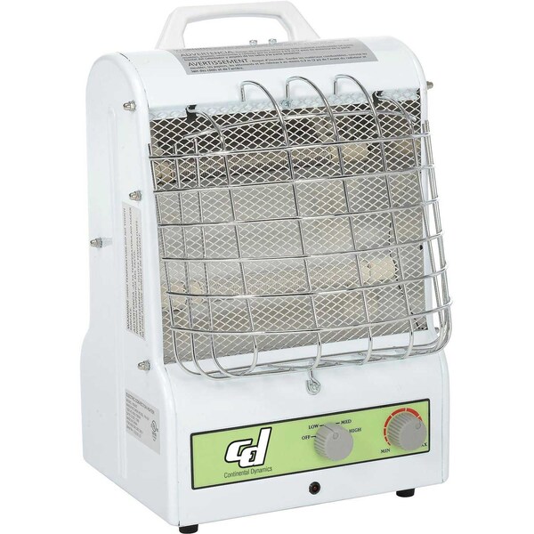 Global Industrial Portable Electric Heater Catchers Mask with Infrared & Convection Dual Heat - 653557