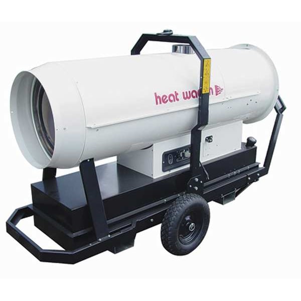 Heat Wagon Portable Oil and Kerosene Torpedo Heater, 350,000 / 231,000 BtuH, 3,250 cfm, 17,500 sq ft Heat Area - HVF410