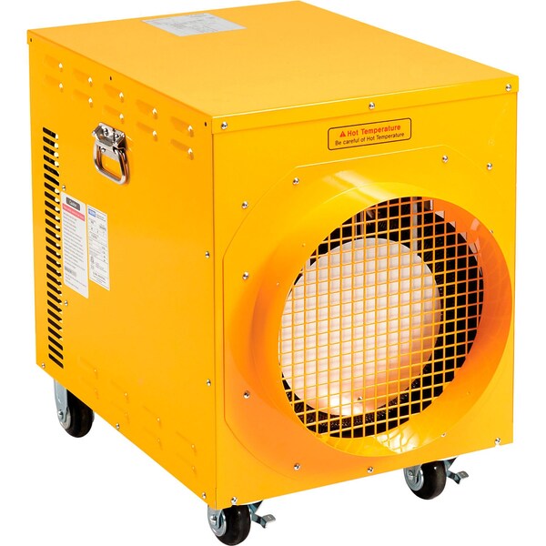 Global Industrial Portable Electric Heater W/ Adjustable Thermostat, 480V, 3 Phase, 30000W - 246553