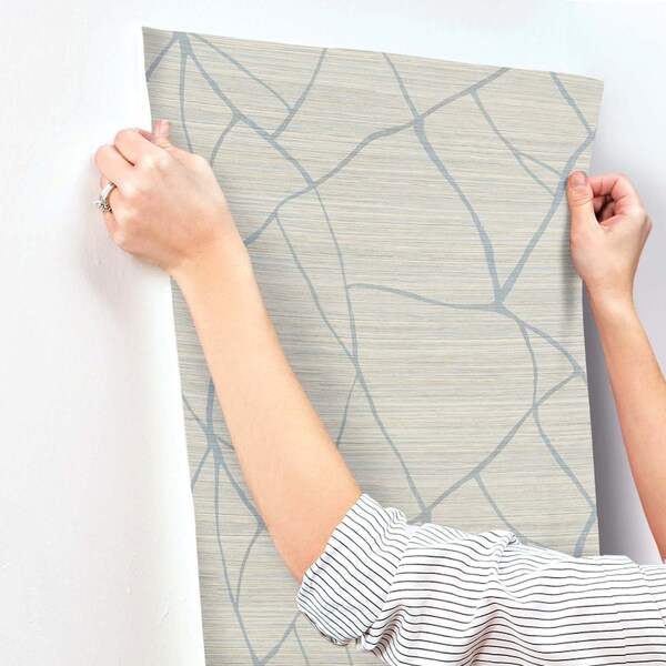 York Wallcoverings Raska Smokey Blue Wallpaper - AG2086
