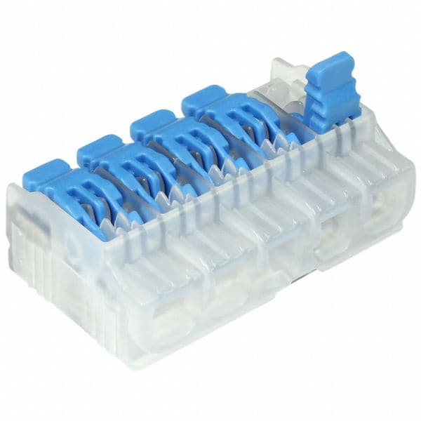 Conector de alambre de palanca ideal, 1.23" L, paquete de 75, paquete de 75 - 30-10L25