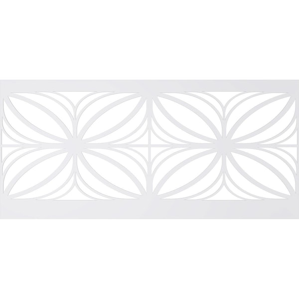Ekena Millwork 44"H x 94 1/2"W Otis PVC Wainscot Paneling Kit - WPK44X94OTS