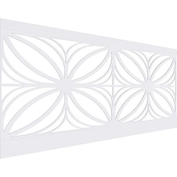 Ekena Millwork 44"H x 94 1/2"W Otis PVC Wainscot Paneling Kit - WPK44X94OTS