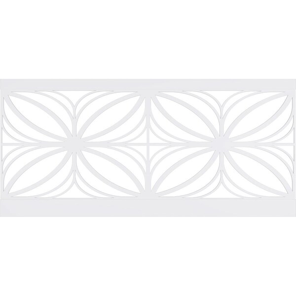Ekena Millwork 44"H x 94 1/2"W Otis PVC Wainscot Paneling Kit - WPK44X94OTS