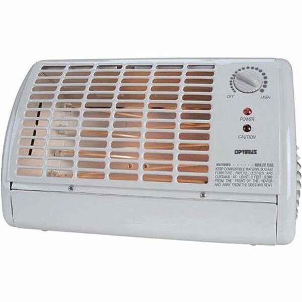 Swivel Portable Fan Forced Radiant Heater, White - SW2111752