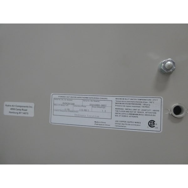Rittling 1/10HP 115V-AC STEAM HEATER - RV042H1SAB RV-42