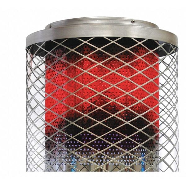 Dyna-Glo Portable Gas Floor Heater, Liquid Propane, Matchless Piezo, 16 11/32 in Wx 16 11/32 in L - RA125LPDGD