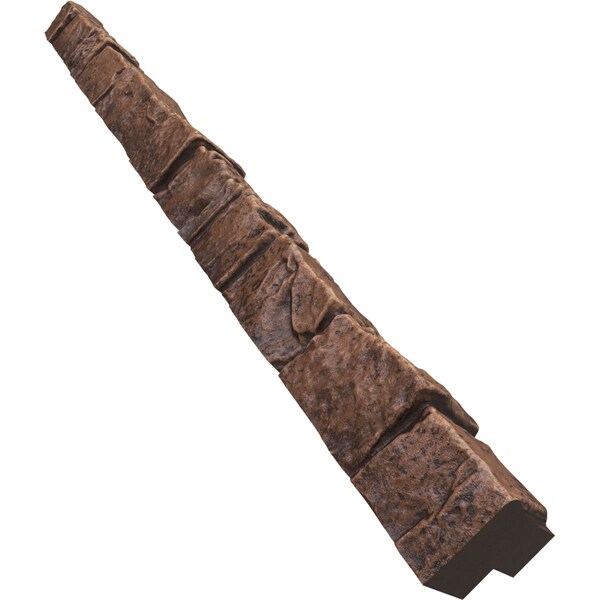 Ekena Millwork Universal Outside Corner for StoneWall Faux Stone Siding Panels - PNUOC03X48SQ