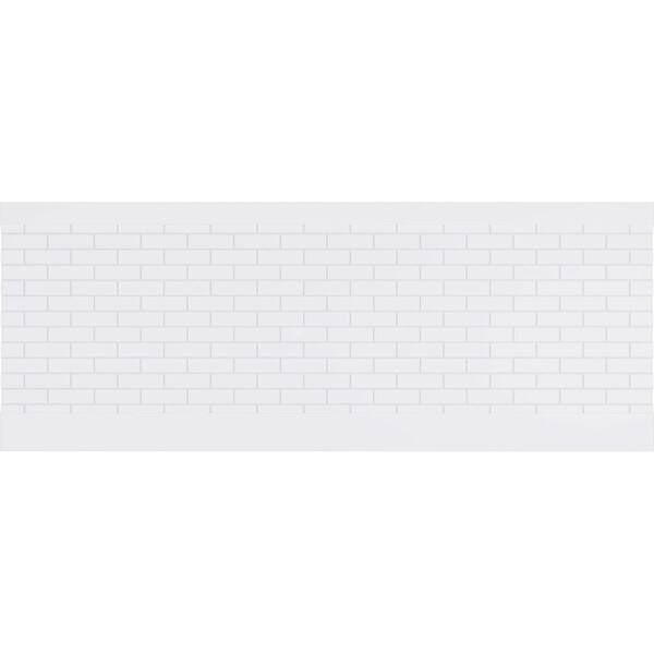 Ekena Millwork 36"H x 94 1/2"W Subway Brick PVC Wainscot Paneling Kit - WPK36X94SBK