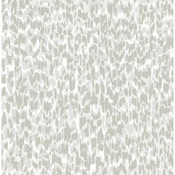 Manhattan Comfort Massy Flavia Grey Animal Print 33 ft L X 205 in W Wallpaper - BR4014-26432