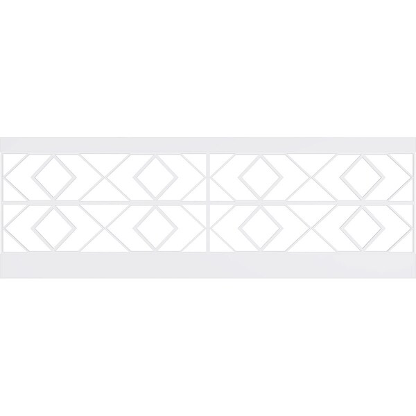Ekena Millwork 32"H x 94 1/2"W Hillrose PVC Wainscot Paneling Kit - WPK32X94HRE