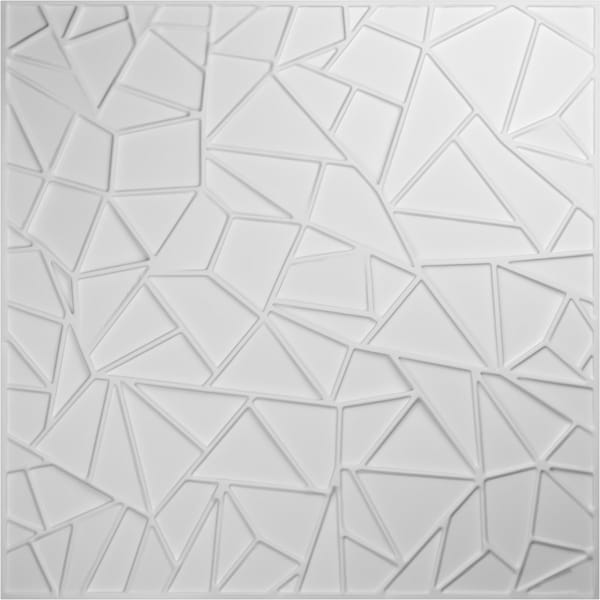 Ekena Millwork 19 5/8in. W x 19 5/8in. H Elwod EnduraWall Decorative 3D Wall Panel Covers, Total 32.1 Sq. Ft., 12PK - WP20X20EWWH-CASE-12