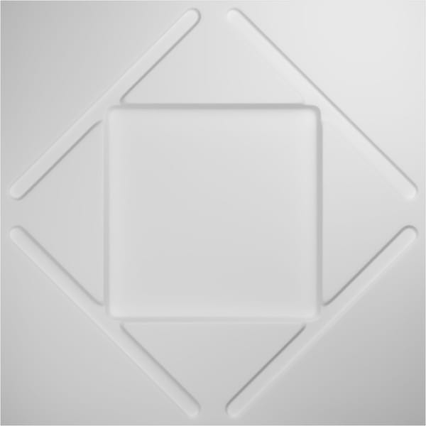 Ekena Millwork 19 5/8in. W x 19 5/8in. H Aubrey EnduraWall Decor 3D Wall Panel Covers Total 133.73 Sq. Ft., 50PK - WP20X20AEWH-CASE-50