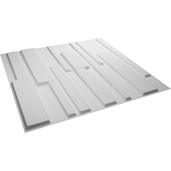 Ekena Millwork 19 5/8in. W x 19 5/8in. H Wigan EnduraWall Decorative 3D Wall Panel Covers Total 53.49 Sq. Ft., 20PK - WP20X20WGWH-CASE-20