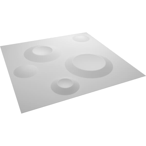 Ekena Millwork 11 7/8in. W x 11 7/8in. H Cole EnduraWall Decorative 3D Wall Panel Covers, Total 11.75 Sq. Ft., 12PK - WP12X12COWH-CASE-12