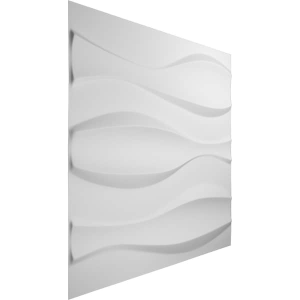 Ekena Millwork 19 5/8in. W x 19 5/8in. H Thompson EnduraWall Decor 3D Wall Panel Covers Total 53.49 Sq. Ft., 20PK - WP20X20TMWH-CASE-20