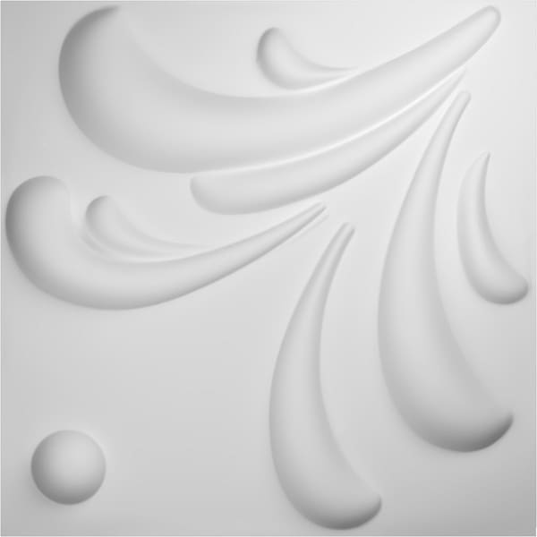 Ekena Millwork 19 5/8in. W x 19 5/8in. H Acacia EnduraWall Decorative 3D Wall Panel, White, 10PK - WP20X20ACWH-CASE-10