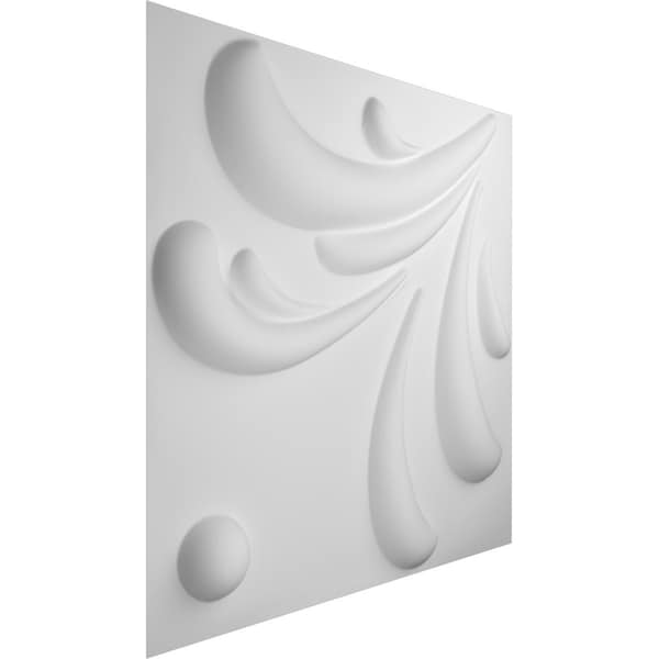 Ekena Millwork 19 5/8in. W x 19 5/8in. H Acacia EnduraWall Decorative 3D Wall Panel, White, 10PK - WP20X20ACWH-CASE-10