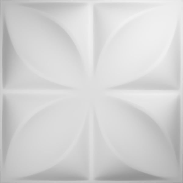 Ekena Millwork 19 5/8in. W x 19 5/8in. H Alexa EnduraWall Decorative 3D Wall Panel Covers Total 53.49 Sq. Ft., 20PK - WP20X20ALWH-CASE-20
