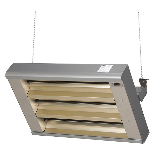 Fostoria Electric Infrared Heater, 1 or 3 Phase, Aluminum, 208V AC - 343-30-THA-208V