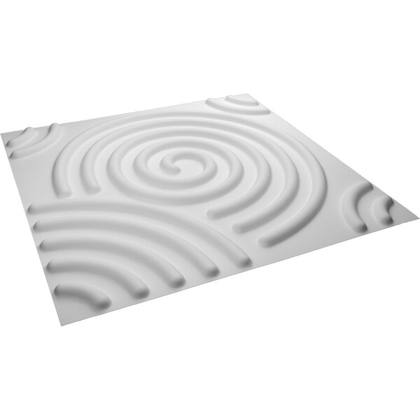 Ekena Millwork 19 5/8in. W x 19 5/8in. H Spiral EnduraWall Decor 3D Wall Panel Covers, Total 32.1 Sq. Ft., 12PK - WP20X20SPWH-CASE-12