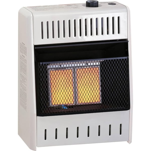 Procom Heating Liquid Propane Ventless Infrared Plaque Heater with Base Feet, 10,000 BTU, T-Stat Control - ML100TPA-B
