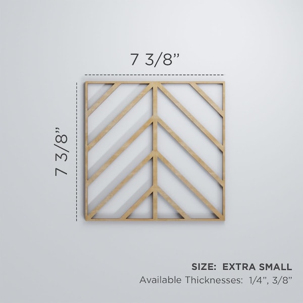 Ekena Millwork Extra Small Genoa Decorative Fretwork Wood Wall Panels, Birch, 7 3/8"W x 7 3/8"H x 3/8"T - WALW08X08X0375GNABI