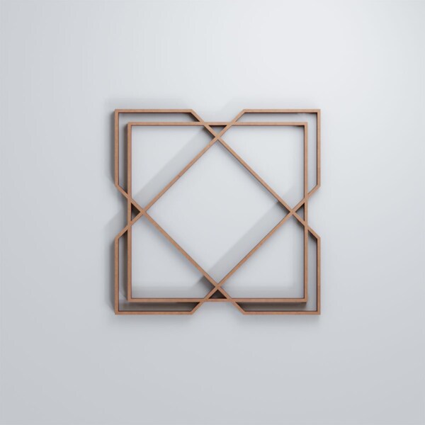 Ekena Millwork Extra Small Kiowa Decorative Fretwork Wood Wall Panels, Wood (Paint Grde), 7 3/8"W x 7 3/8"H x 3/8"T - WALW08X08X0375KWAMF