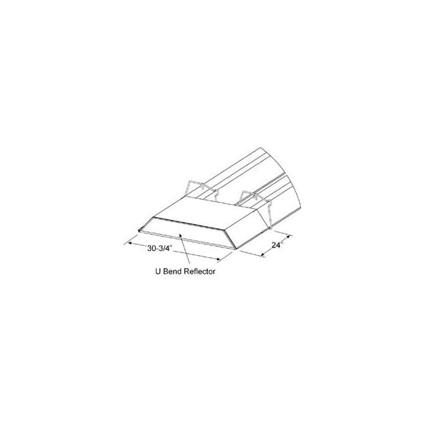 Sunstar Heating Products SunStar U Bend Reflector Kit For U Shaped Infrared Tube Heaters - 43488000