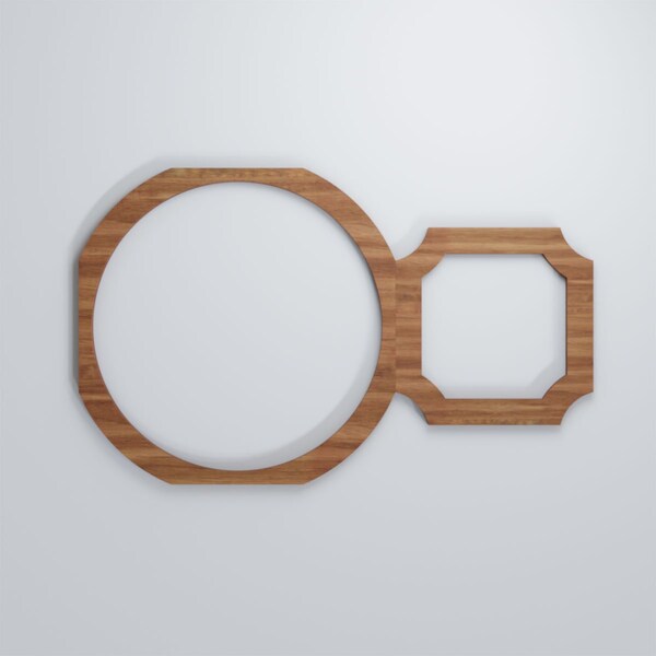 Ekena Millwork Small Hemingway Decorative Fretwork Wood Wall Panels, Walnut, 18 1/2"W x 11 3/8"H x 3/8"T - WALW12X12X0375HEMWA