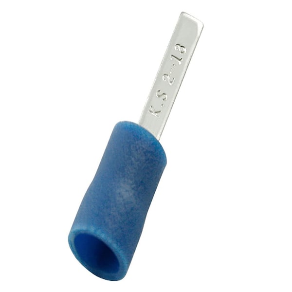 Terminal de cuchilla Panduit, Vyl, Aislado, 16, 14 AWG, paquete de 25 - EDV14-87MB-Q