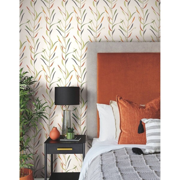 York Wallcoverings Chloe Vine Sienna Wallpaper - GO8321