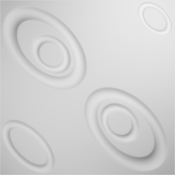 Ekena Millwork Maria EnduraWall Decorative 3D Wall Panel, White, 19 5/8"W x 19 5/8"H - WP20X20MAWH