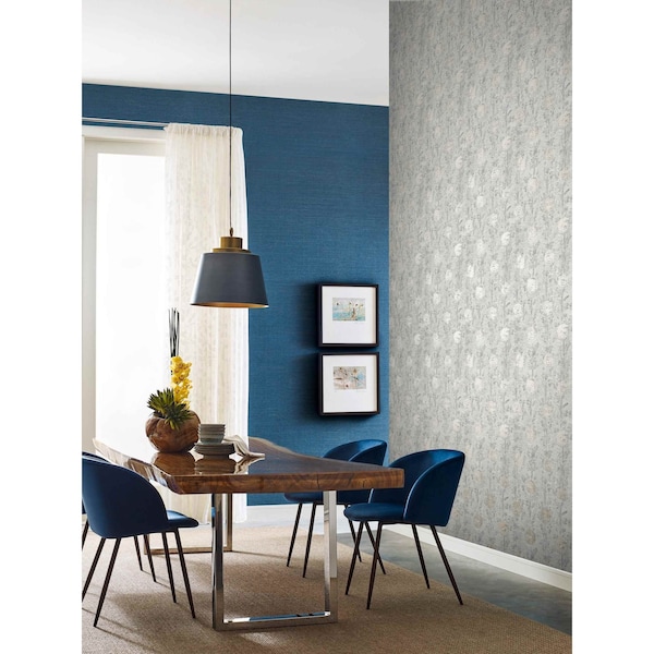 York Wallcoverings French Marigold Gold  and White Wallpaper Sample - AF6516SAM