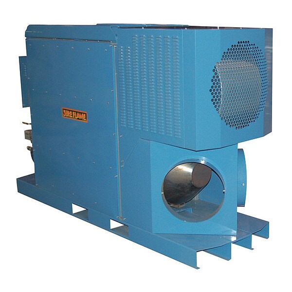 Sure Flame Gas Forced Air Heater, 800K BTU, 240V, Vapor Propane, Natural Gas, 29" Wx 95" L - IX800