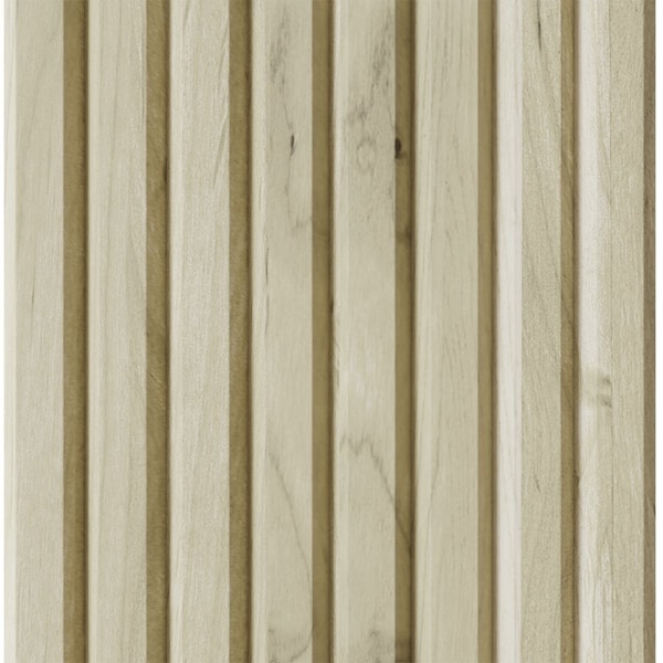 Designs Of Distinction 1-1/2" Tall Bevel Slat Tambour - Paint Grade (12"W x 96"L) - 011296207PT1