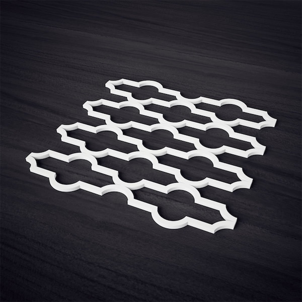 Ekena Millwork Medium Casablanca Decorative Fretwork Wall Panels in Architectural PVC, 15 3/8"W x 15 3/8"H x 3/8"T - WALP16X16CSB