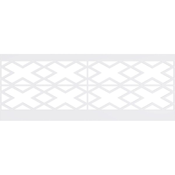 Ekena Millwork 36"H x 94 1/2"W Fowler PVC Wainscot Paneling Kit - WPK36X94FLR