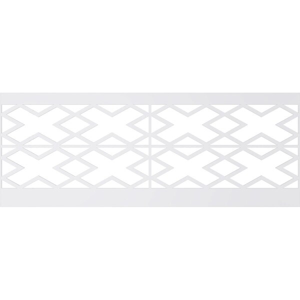 Ekena Millwork 36"H x 94 1/2"W Fowler PVC Wainscot Paneling Kit - WPK36X94FLR