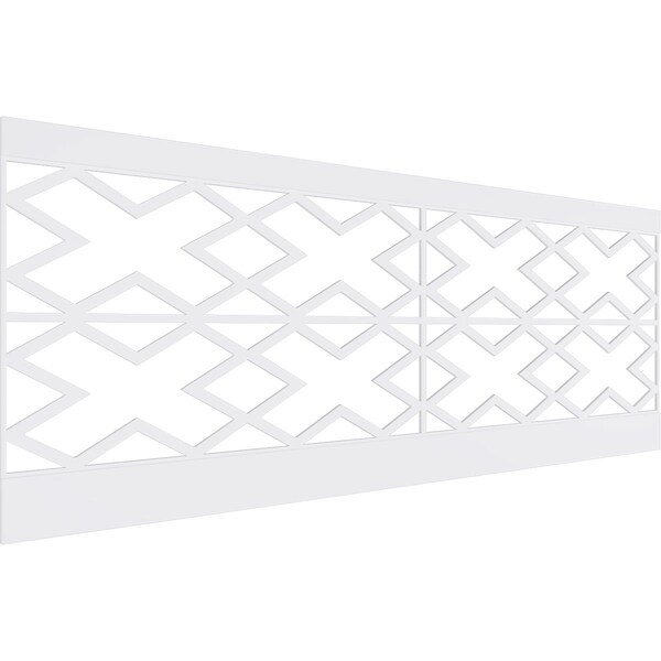 Ekena Millwork 36"H x 94 1/2"W Fowler PVC Wainscot Paneling Kit - WPK36X94FLR