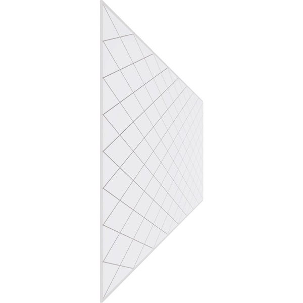 Ekena Millwork Set of Four Panels for 94 1/2"W x 36 1/4"H Linked Diamond Fretwork Wainscot Wall Paneling - WPKP18X01X47LDM