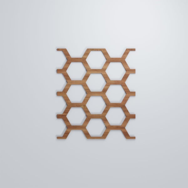 Ekena Millwork Large Westmore Decorative Fretwork Wood Wall Panels, Walnut, 15 1/2"W x 23 3/8"H x 3/8"T - WALW24X24X0375WSTWA