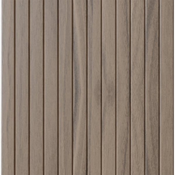 Designs Of Distinction 1" Thin Bevel Slat Tambour - Walnut (12"W x 96"L) - 011296203WL1